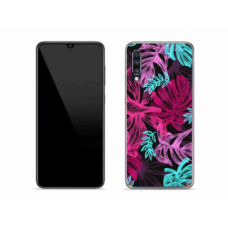 Gél védőhuzat mmCase Samsung Galaxy A70 - virágok 1