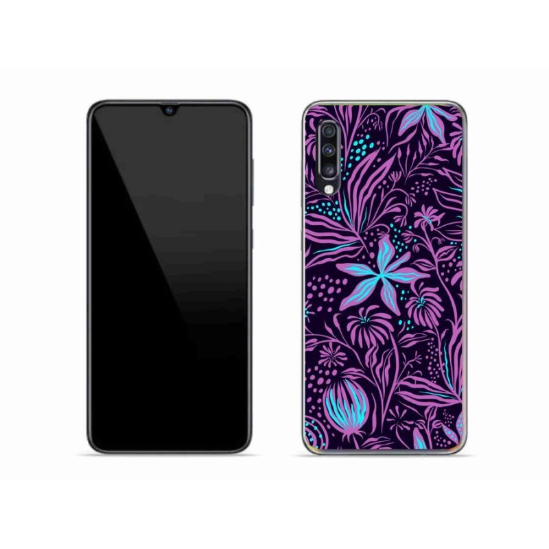Zselés borítás mmCase Samsung Galaxy A70 - virágok 2