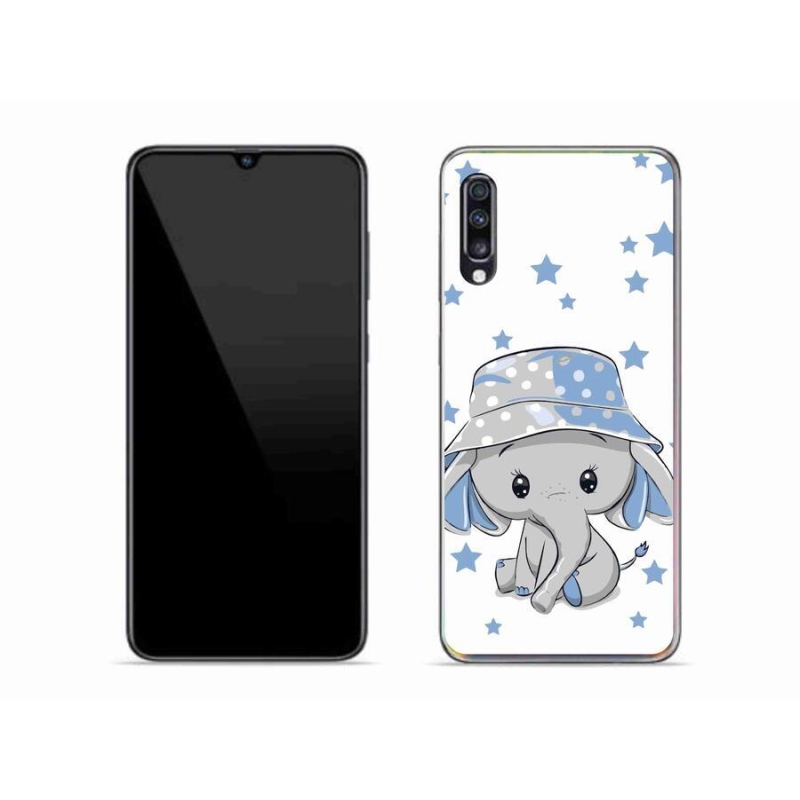Zselés borítás mmCase Samsung Galaxy A70 - kék elefánthoz