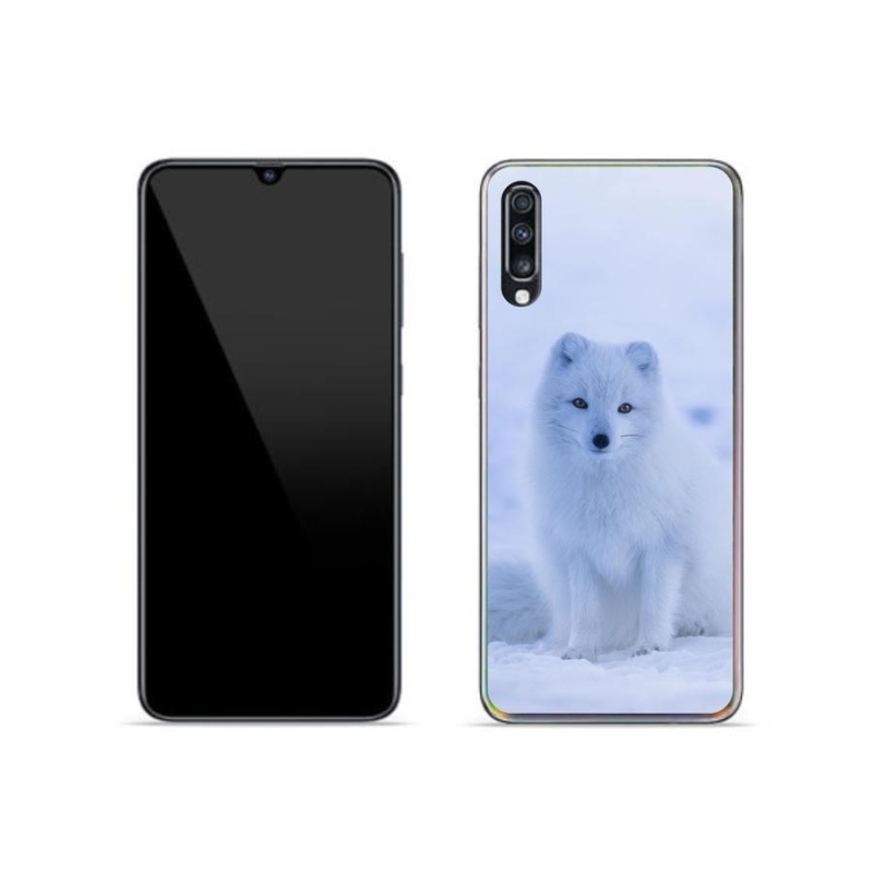 Zselés borítás mmCase Samsung Galaxy A70 készülékhez - polár róka
