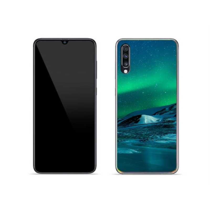 Gél borítás mmCase Samsung Galaxy A70 készülékhez - sarki fény
