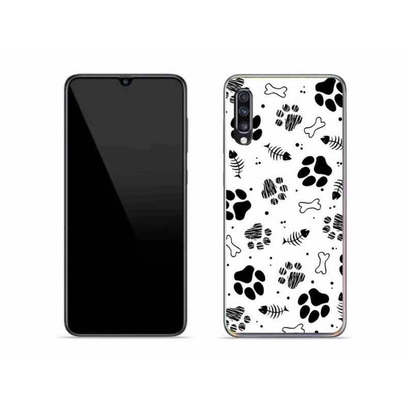 Zselés borítás mmCase Samsung Galaxy A70 - kutyamancsok 1