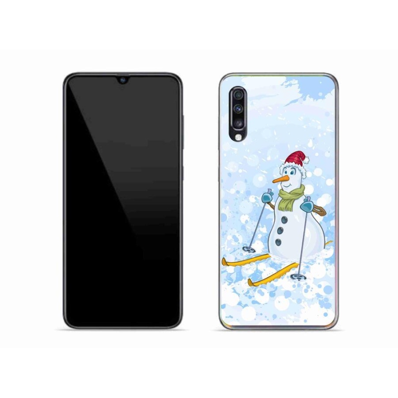 Gél védőhuzat mmCase Samsung Galaxy A70 készülékhez - hóember