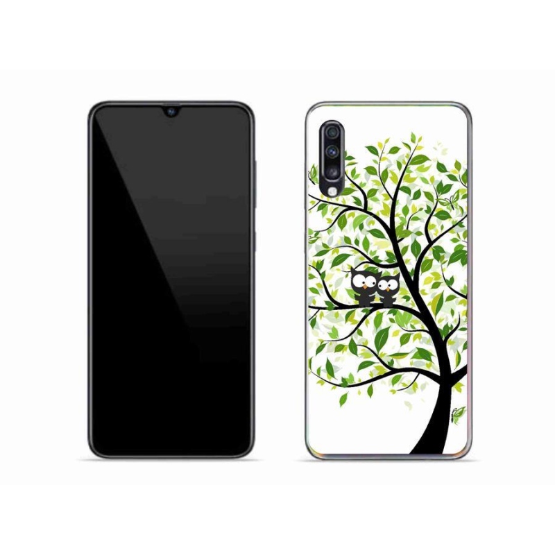 Gél borító mmCase Samsung Galaxy A70 készülékhez - baglyok a fán