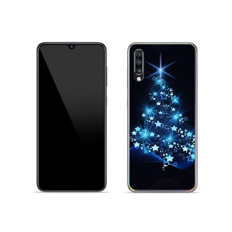 Gél borítás mmCase Samsung Galaxy A70 készülékhez - karácsonyfa