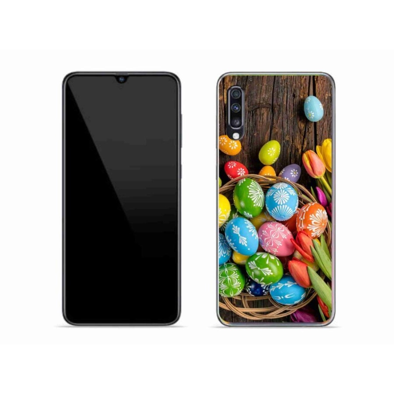 Gél borítás mmCase Samsung Galaxy A70 készülékhez - Húsvéti tojás
