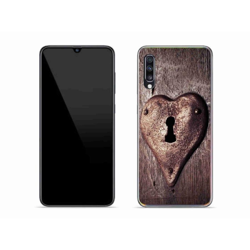 Gél borító mmCase Samsung Galaxy A70 készülékhez - szív alakú zár