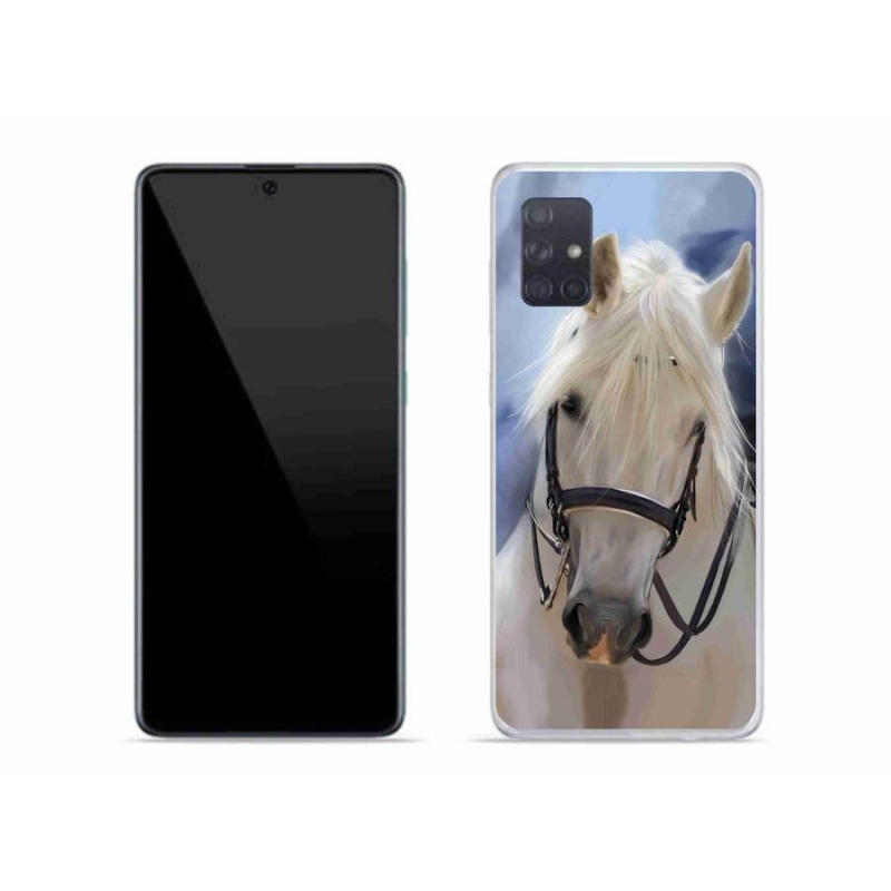 Zselés borítás mmCase Samsung Galaxy A71 - fehér ló