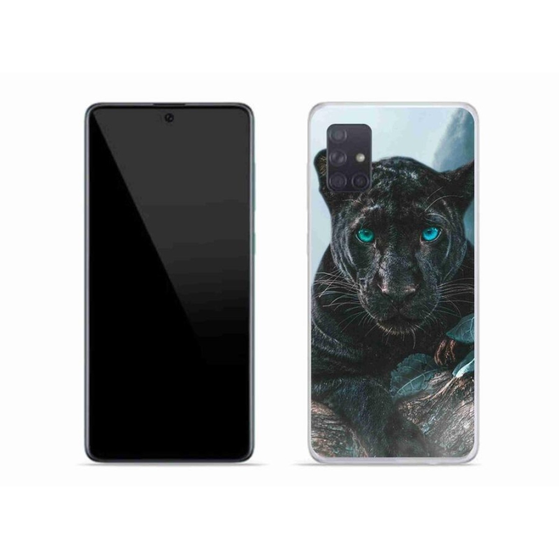 Zselés borítás mmCase Samsung Galaxy A71 - fekete párduc