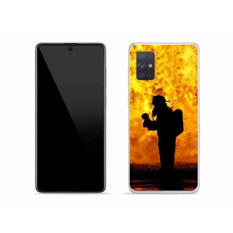 Gél borítás mmCase Samsung Galaxy A71 - tűzoltóhoz