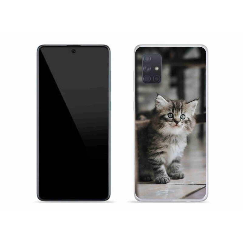 Gél borítás mmCase Samsung Galaxy A71 készülékhez - cica