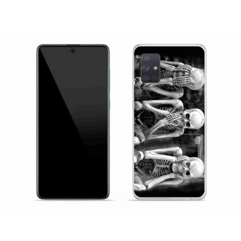Gél borítás mmCase Samsung Galaxy A71 - csontvázakhoz