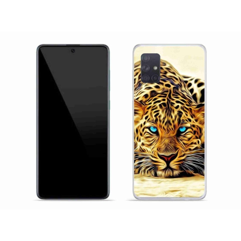 Gél borító mmCase mobiltelefonhoz Samsung Galaxy A71 - rajzfilm tigris