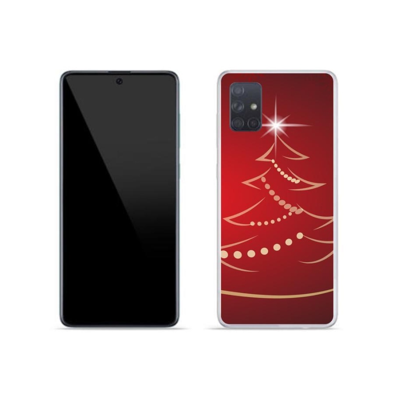 Gél borítás mmCase Samsung Galaxy A71 - karácsonyfa karikatúra