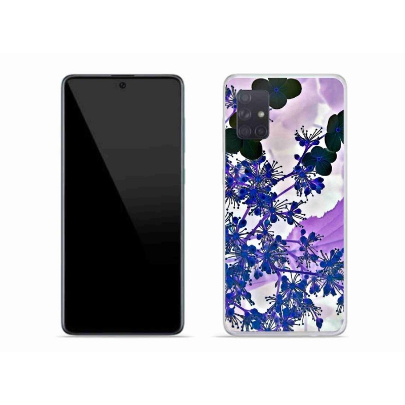 Gél borítás mmCase mobiltelefonhoz Samsung Galaxy A71 - hortenzia virág