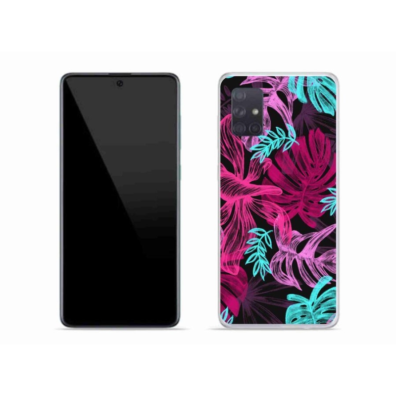 Gél védőhuzat mmCase mobiltelefonhoz Samsung Galaxy A71 - virágok 1