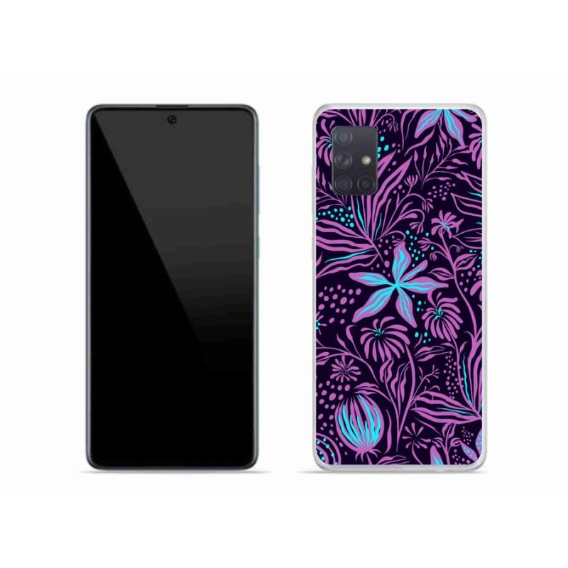 Zselés borítás mmCase Samsung Galaxy A71 - virágok 2