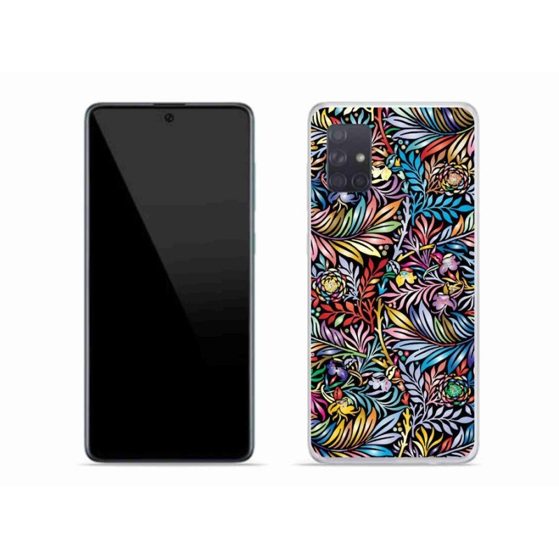 Gél borító mmCase Samsung Galaxy A71 - virágok 5