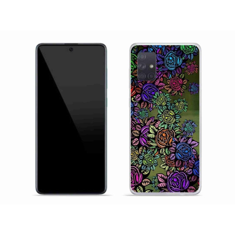 Gél borítás mmCase mobil Samsung Galaxy A71 - virágok 6