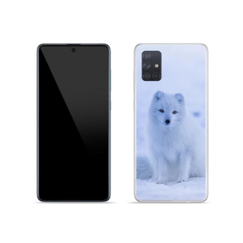 Zselés borítás mmCase Samsung Galaxy A71 készülékhez - polár róka