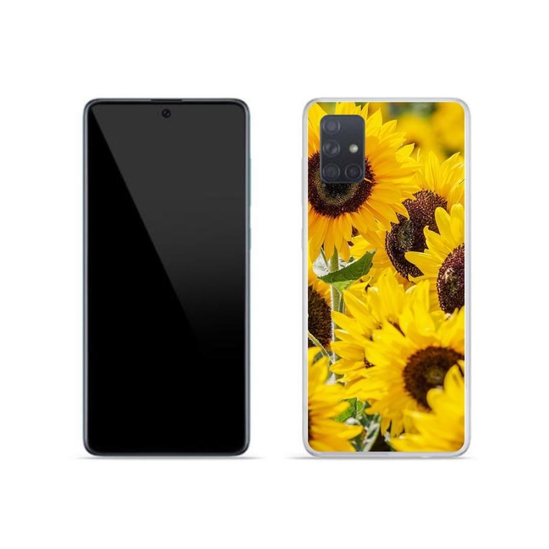 Zselés borítás mmCase Samsung Galaxy A71 készülékhez - Napraforgó