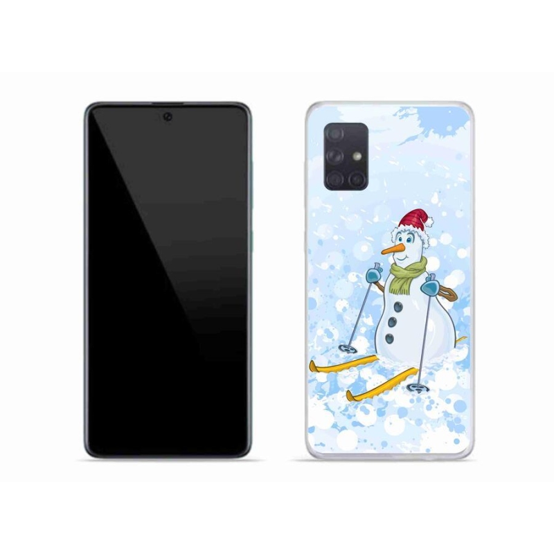 Gél védőhuzat mmCase Samsung Galaxy A71 - hóemberhez