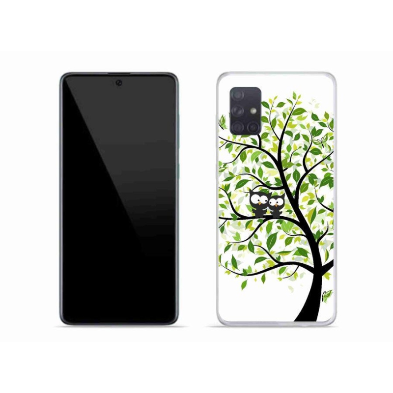Gél borító mmCase Samsung Galaxy A71 készülékhez - baglyok a fán