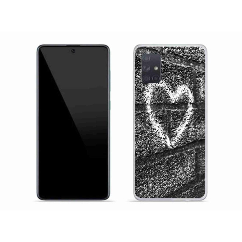 Gél borítás mmCase Samsung Galaxy A71 készülékhez - szív a falon