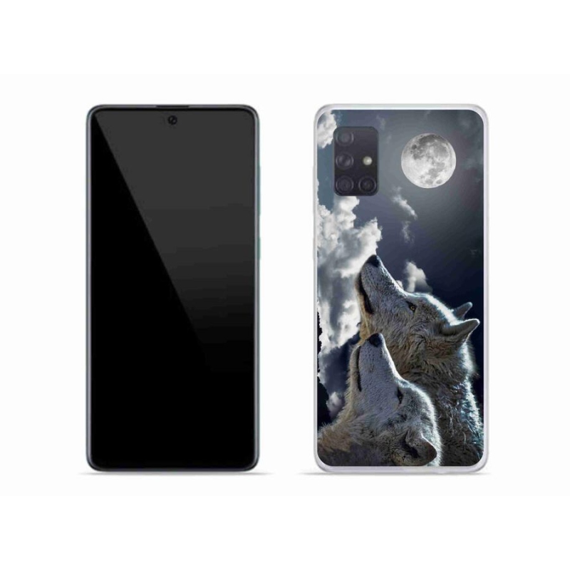Gél védőhuzat mmCase Samsung Galaxy A71 - farkasok