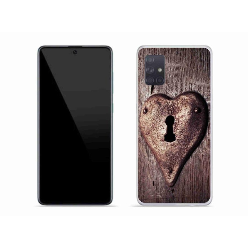 Gél borítás mmCase Samsung Galaxy A71 készülékhez - szív alakú zár