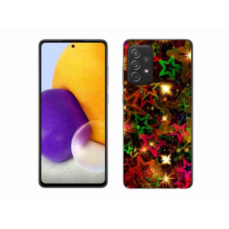 Zselés borítás mmCase Samsung Galaxy A72/A72 5G - színes csillagok