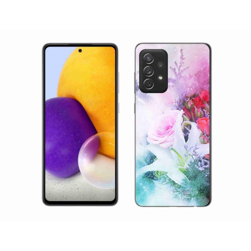 Gél borítás mmCase Samsung Galaxy A72/A72 5G - virágok 4