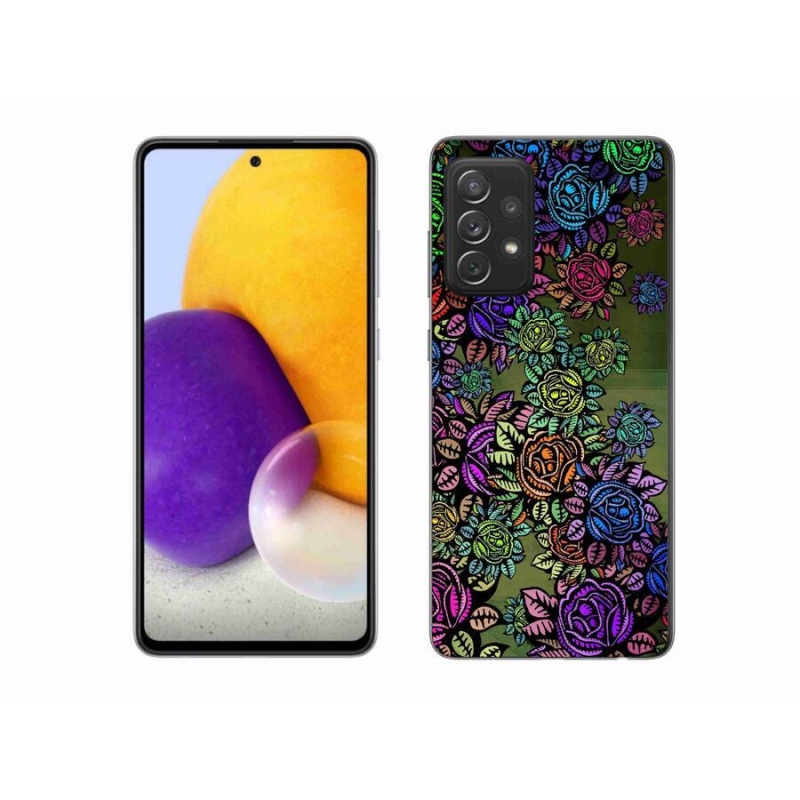 Gél borítás mmCase Samsung Galaxy A72/A72 5G - virágok 6