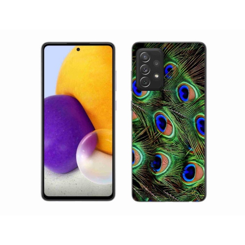 Zselés borítás mmCase Samsung Galaxy A72/A72 5G - pávatoll