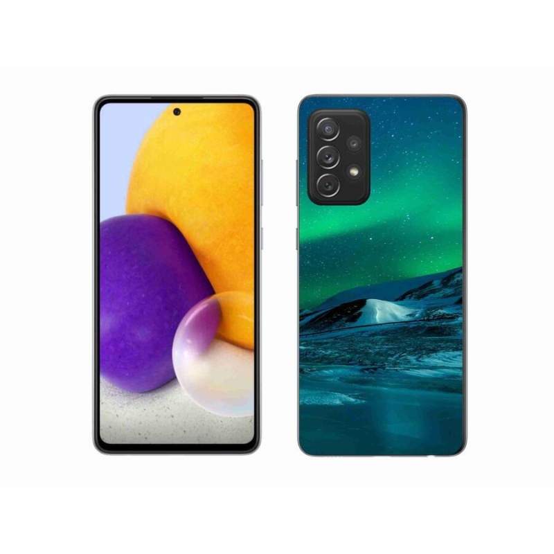 Gél borító mmCase Samsung Galaxy A72/A72 5G - sarki fény - mmCase Samsung Galaxy A72/A72 5G - aurora borealis