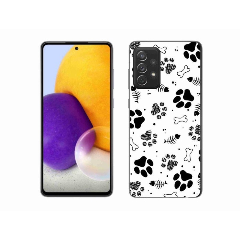 Zselés borítás mmCase Samsung Galaxy A72/A72 5G - kutyamancsok 1