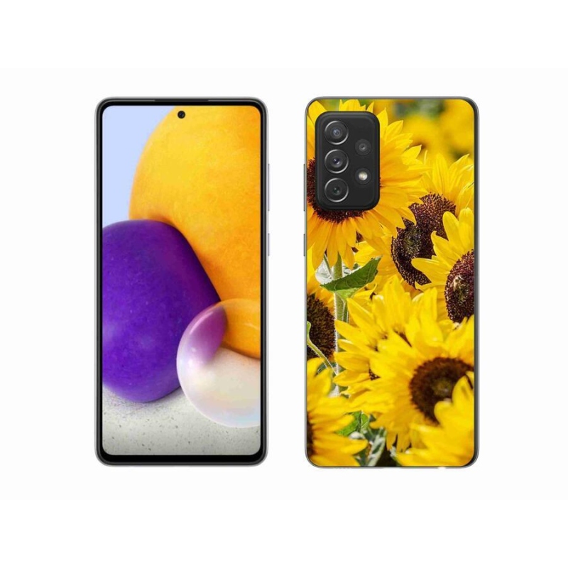 Zselés borítás mmCase Samsung Galaxy A72/A72 5G - Napraforgó