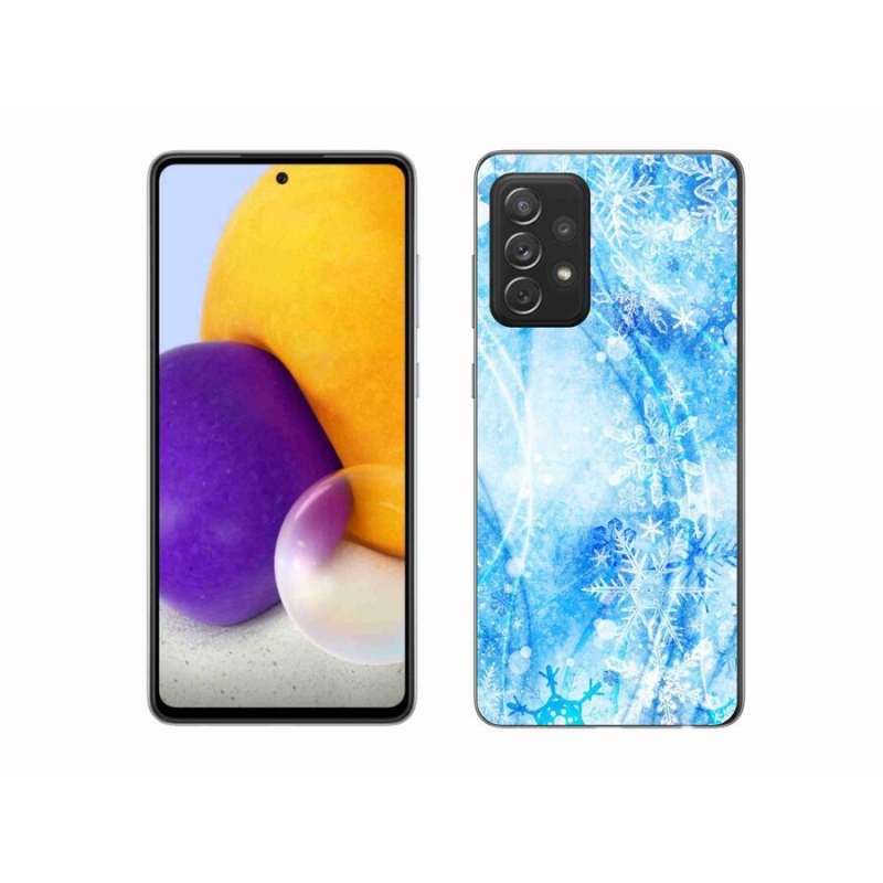 Zselés borítás mmCase Samsung Galaxy A72/A72 5G - hópelyhekhez