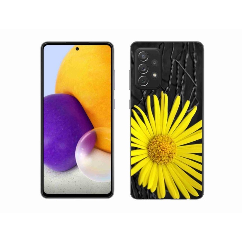 Gél védőhuzat mmCase Samsung Galaxy A72/A72 5G - sárga virág