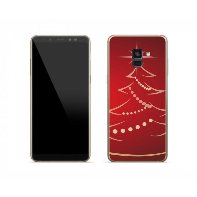 Gél borítás mmCase Samsung Galaxy A8 (2018) - karácsonyfa karikatúra