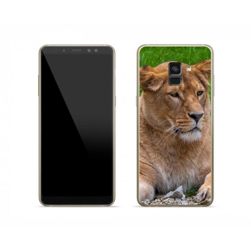 Gél védőhuzat mmCase Samsung Galaxy A8 (2018) - oroszlánlány