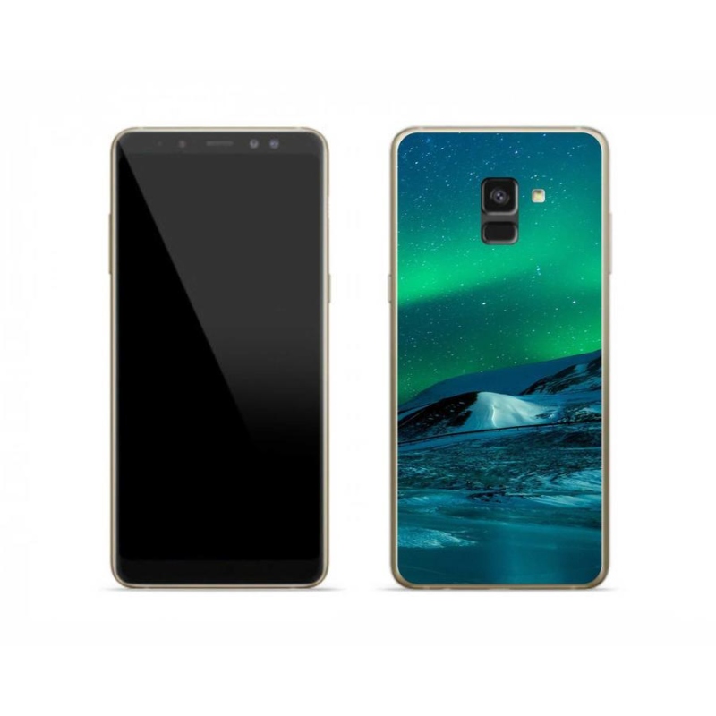 Gél borítás mmCase Samsung Galaxy A8 (2018) - sarki fény