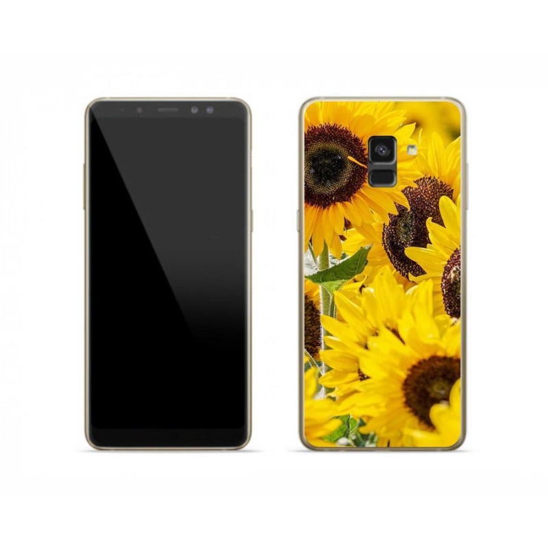 Zselés borítás mmCase Samsung Galaxy A8 (2018) - Napraforgó