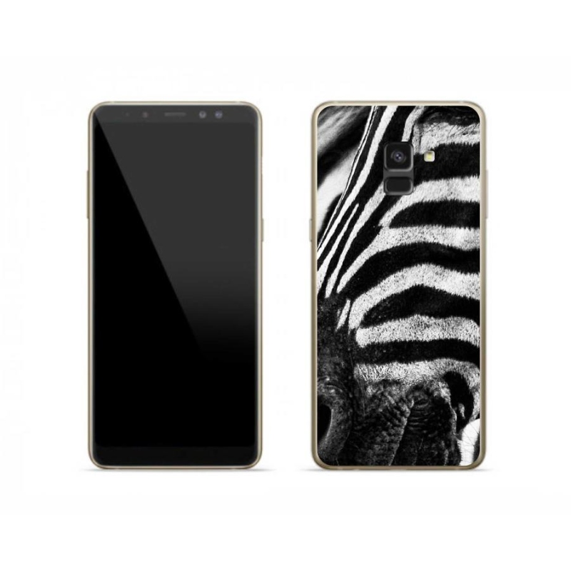 Zselés borítás mmCase Samsung Galaxy A8 (2018) - zebra