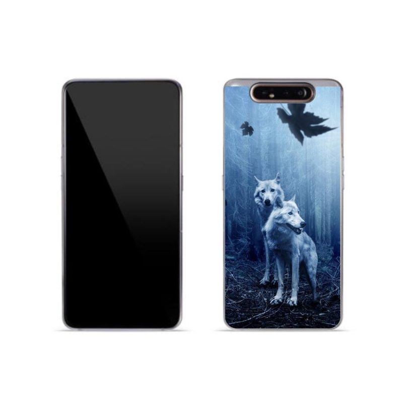 Gél borítás mmCase mobil Samsung Galaxy A80 - farkasok az erdőben