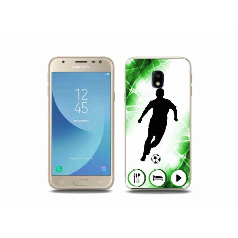 Gél borítás mmCase Samsung Galaxy J3 (2017) - focista számára