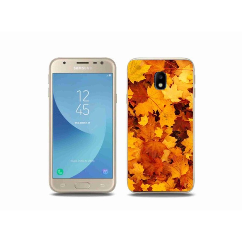 Gél borítás mmCase Samsung Galaxy J3 (2017) - juharlevelek