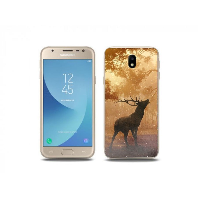 Zselés borítás mmCase Samsung Galaxy J3 (2017) - szarvas a vadászaton