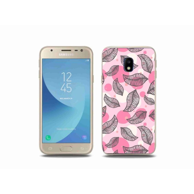 Gél borítás mmCase Samsung Galaxy J3 (2017) - rajzfilmes hulló levelek