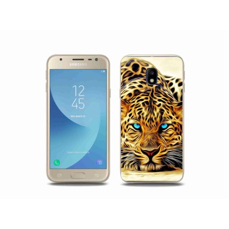Gél borítás mmCase Samsung Galaxy J3 (2017) - rajzfilm tigrishez